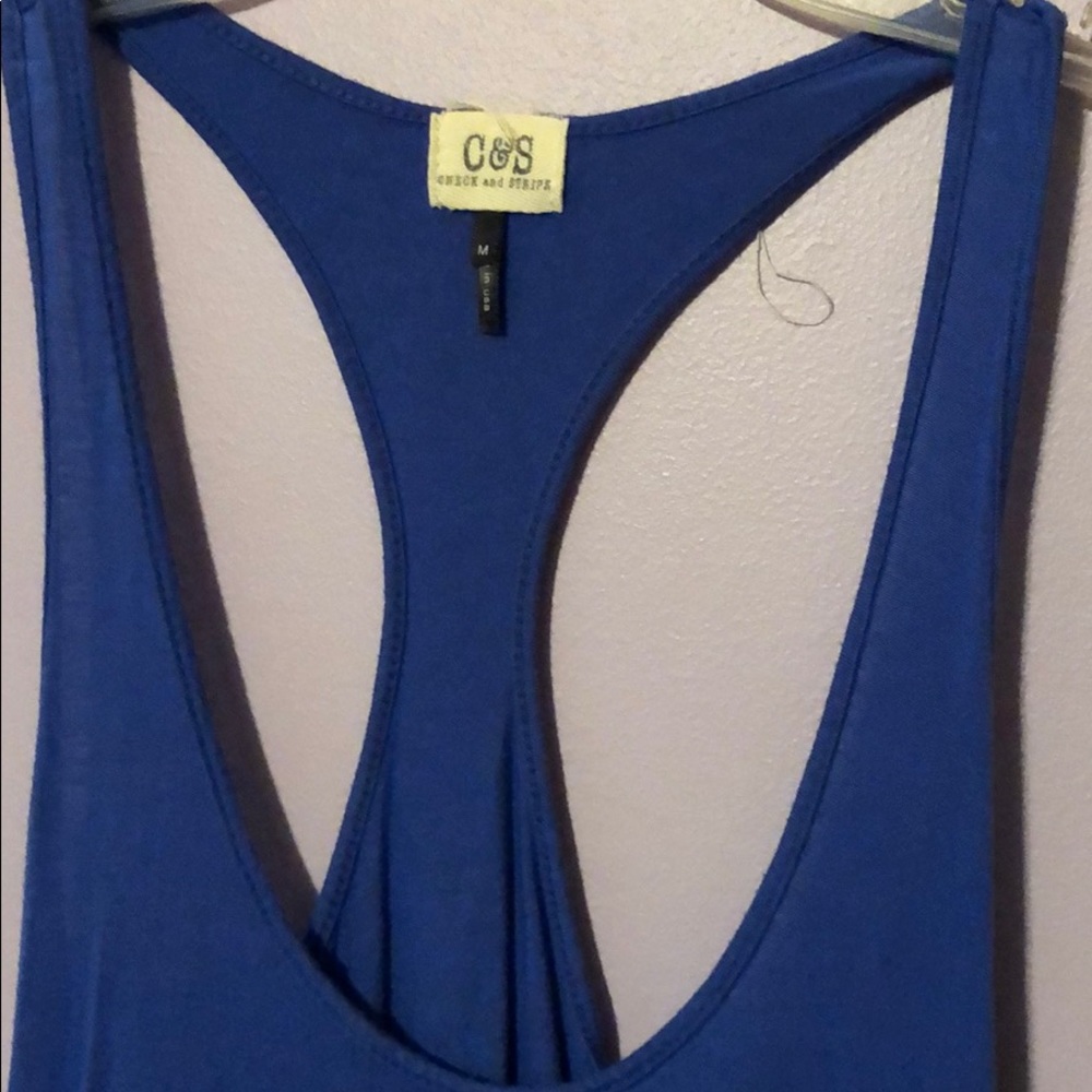 C&S Blue Racerback Tank Top Medium PacSun - Picture 2 of 4